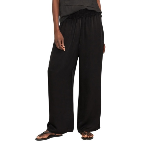 Everlane The Satin Pull-On Pant w/ Pockets. Black Size XS #1638 - Picture 7 of 11